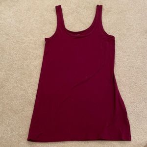 Maroon Fitted Tank